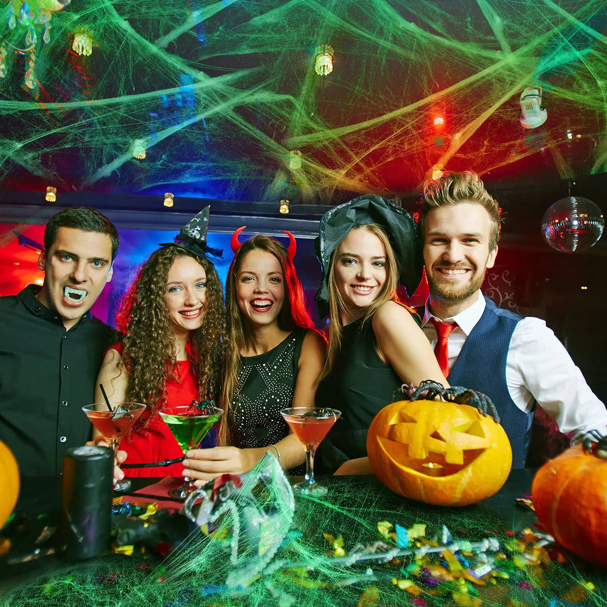Glow-in-the-Dark Spider Web