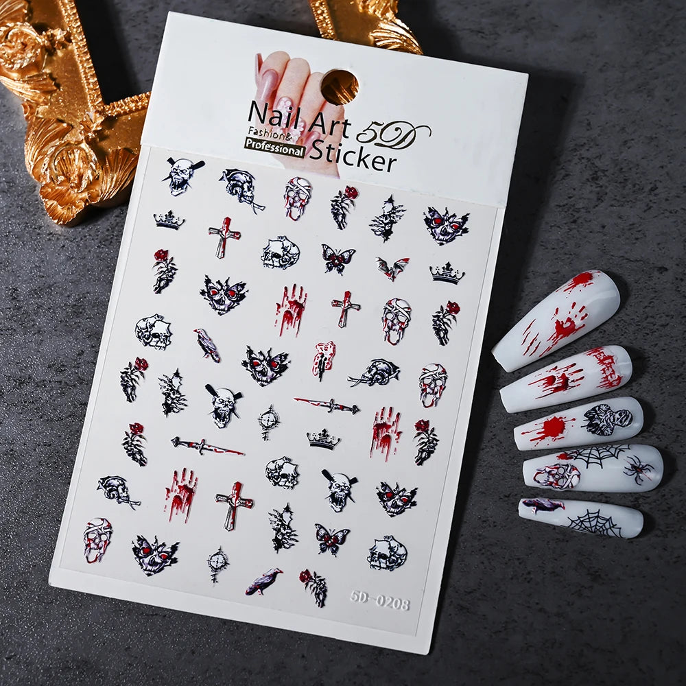 Halloween Nail Art Stickers