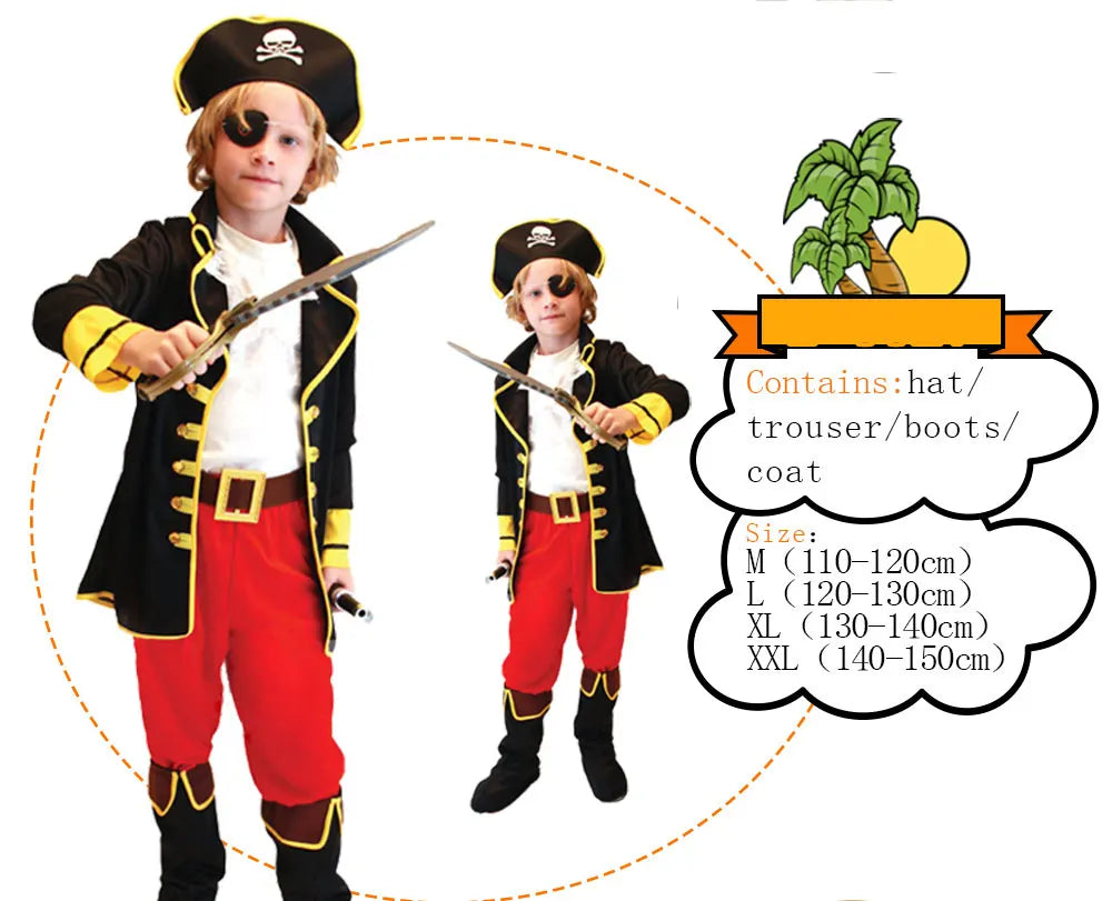 Kids Pirate Captain Costume