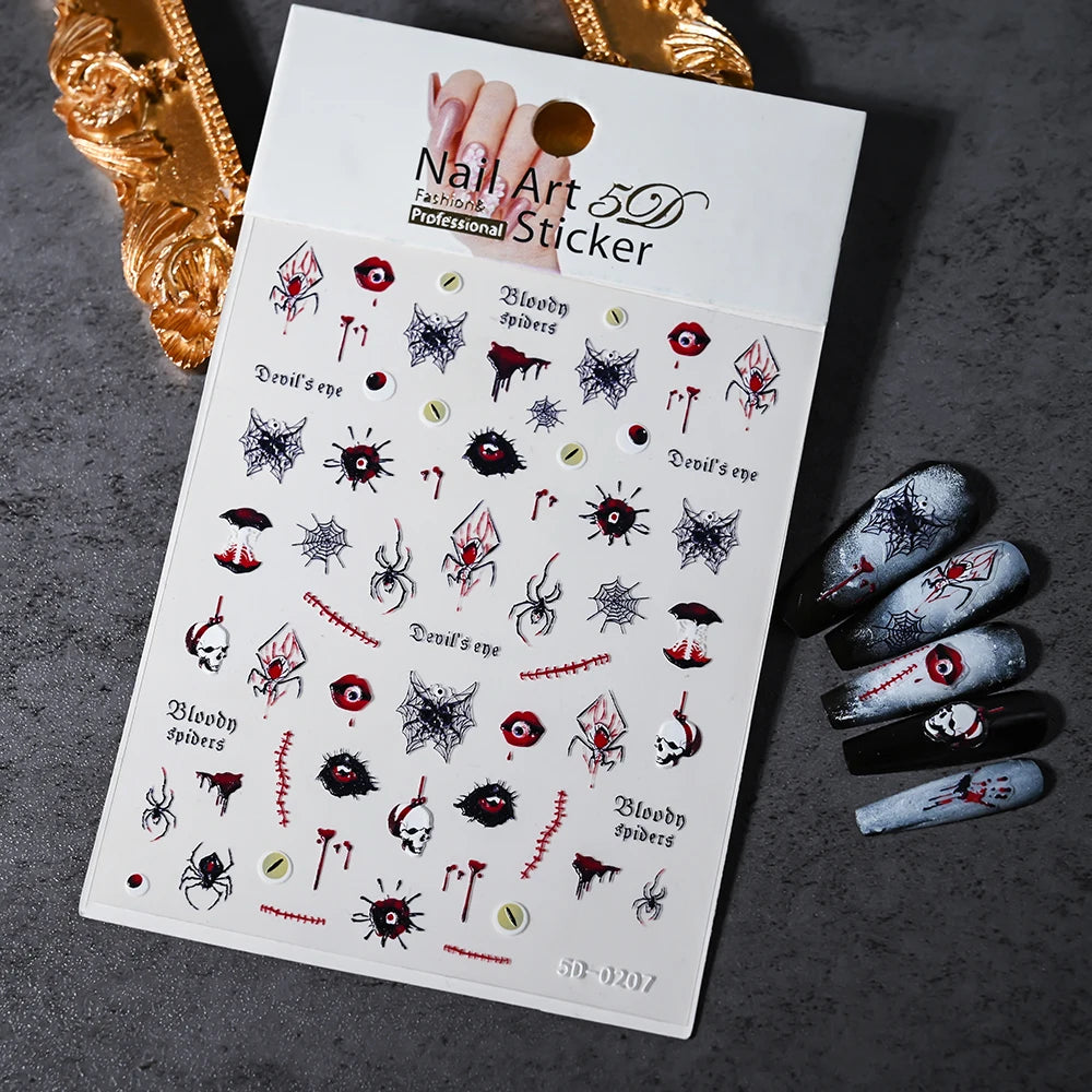 Halloween Nail Art Stickers