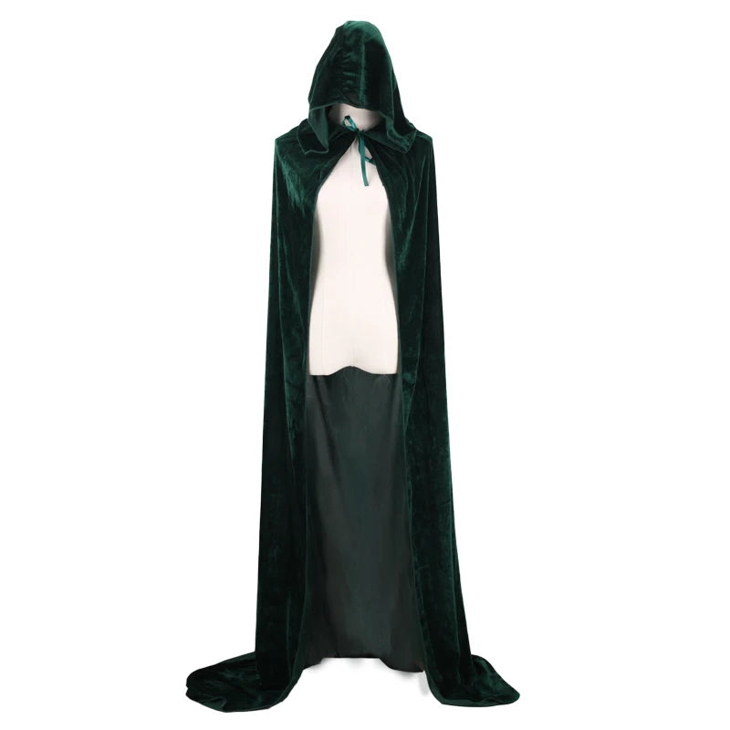 Midnight Velvet Hooded Cloak
