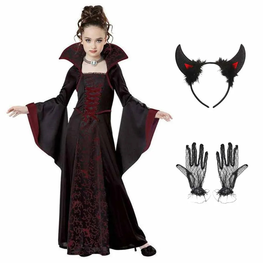 Vampire Queen Kids Costume