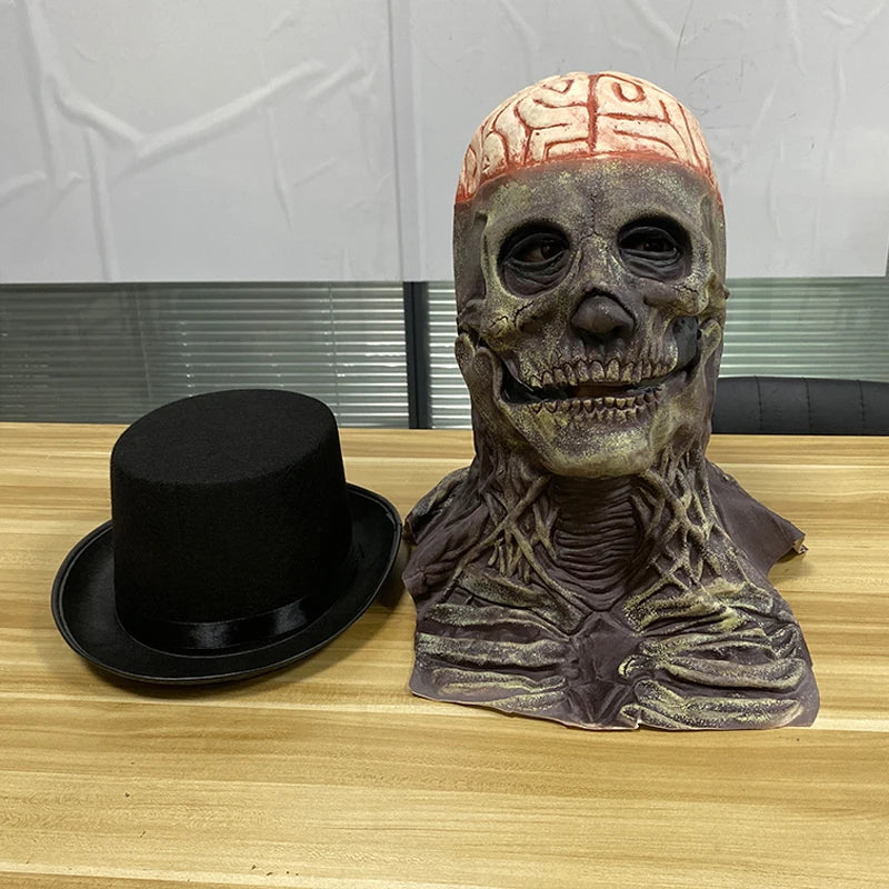 Exposed Brain Skull Mask