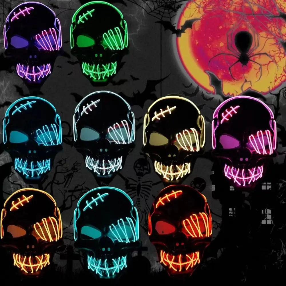 Glowing Skull LED Mask